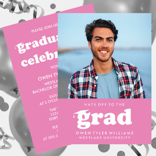 FET RETRO-HATT TILL GRAD PHOTO GRAD INBJUDAN
