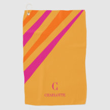 Fet Retro Rand Rosa Orange Mustard