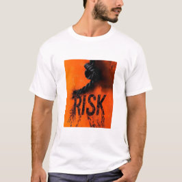 Fet RISK-grafik med Rope - Motivational Distr T Shirt