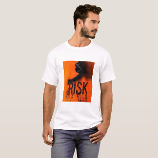 Fet RISK-grafik med Rope - Motivational Distr T Shirt