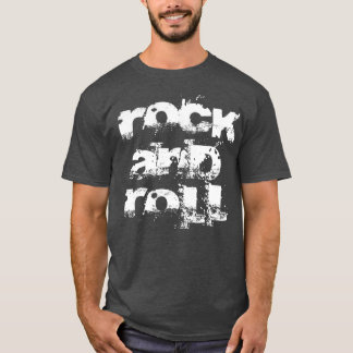 fet rock and roll-text t shirt