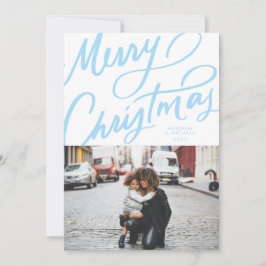 Fet Roligt Hand Lettered God jul Julkort