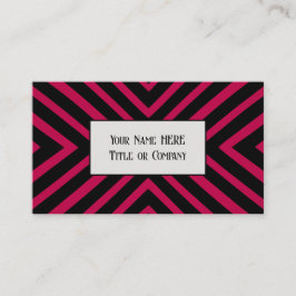 Fet Rosa Geometriskt Affärskort Visitkort