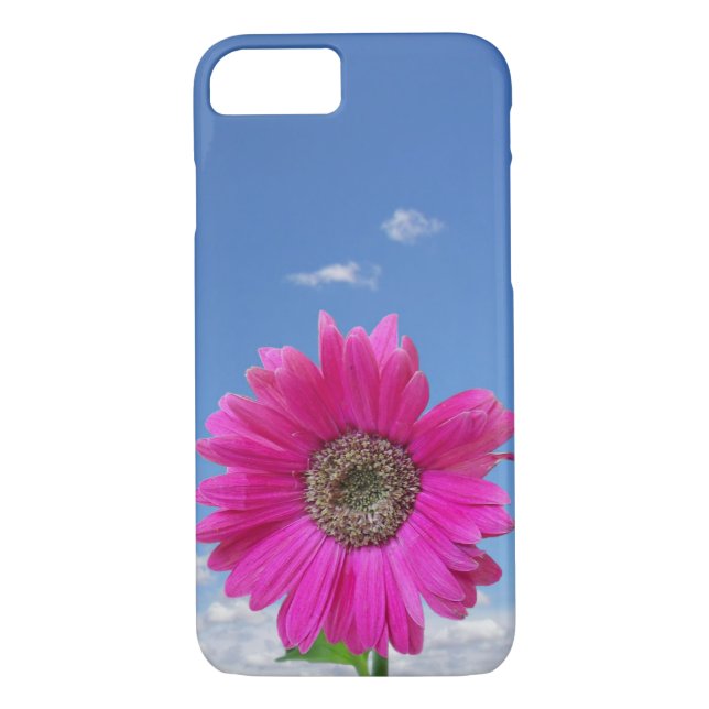 Fet Rosa Gerbera Daisy Case-Mate iPhone Skal (Baksida)