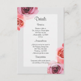 Fet Rosa och Lila Vår Ro Tilläggskort