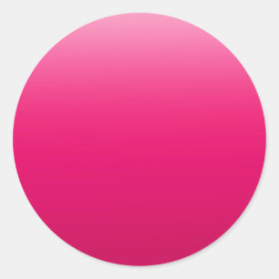 Fet Rosa övertoningsdesign Runt Klistermärke