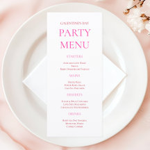Fet Rosa XOXO Tjejkväll Galentine's Day Party
