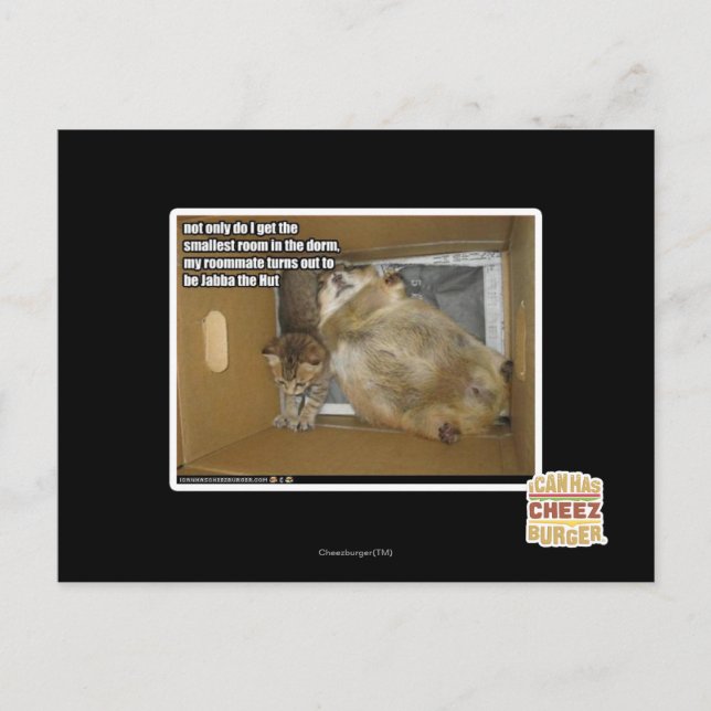 Fet rumskamrat vykort (Framsida)