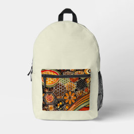 Fet ryggsäck för Honeycomb | Retro Bee Design
