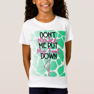 Fet Sass-grafik "Låt mig inte sätta min fot" T Shirt