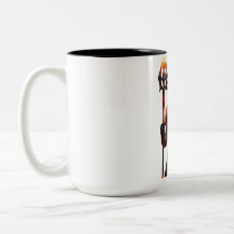 Fet Sci-Fi Warrior Two-Tone Mugg