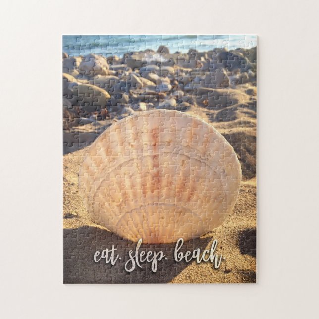 Fet Seashell Photo Eat-vilopunktsskript, Snyggt Pussel (Vertikal)