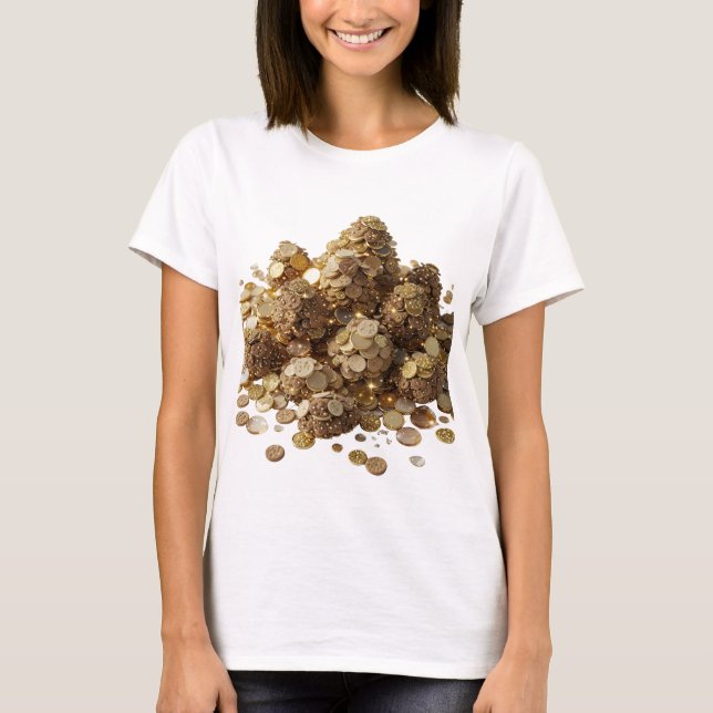 Fet silver OUPPTÄCKBAR OM INGEN LÄSbar TEXT T Shirt (Framsida)