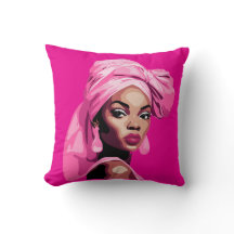 Fet skönhet i Rosa Afrocentric Art