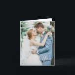 Fet skriptpersienfoto Elegant bröllop Tack Kort<br><div class="desc">Klassiskt stil bröllop-tack som du har kort med en enkel utformning av eleganten med "tack" i skript och namn i ett serieteckensnitt.</div>