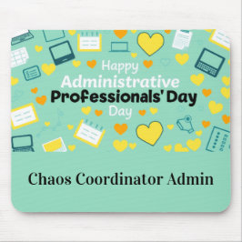 Fet skrivstil Administratörsdag Hjärtikon Firande Musmatta