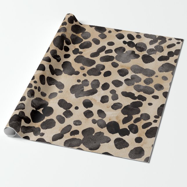 Fet & Snyggt Djurutskrift - Chic Leopard Design Presentpapper (Utrullad)