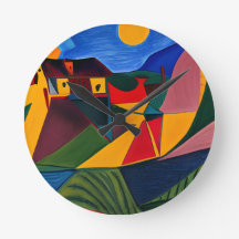 Fet solnedgång Picasso art