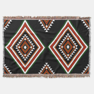 Fet Southwest Aztec Geometric Mönster Filt