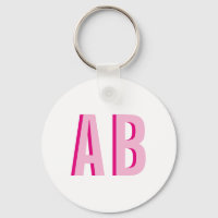 Fet staplad Rosa 2 Brev Monogram