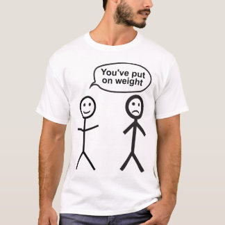 Fet stick figur t shirt
