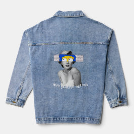 Fet stilren jeansjacka för dem med kraft