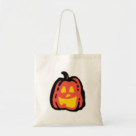 Fet stilren minimalistisk halloween-handväskor i s tygkasse