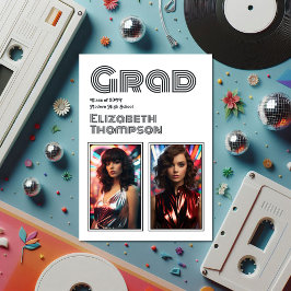 Fet Studentfest för återcirkulation av typografi i Inbjudningar