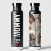 Fet Svart Foto Mamma Collage Wrap