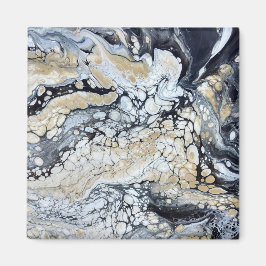 Fet svart Guld och vit magnet