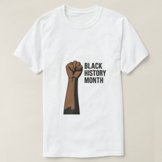 Fet svart historikmånad T-Shirt-design T Shirt