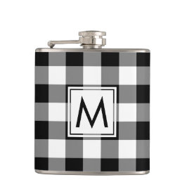 Fet svart och vit Mönster med beläggning med Monog Fickplunta