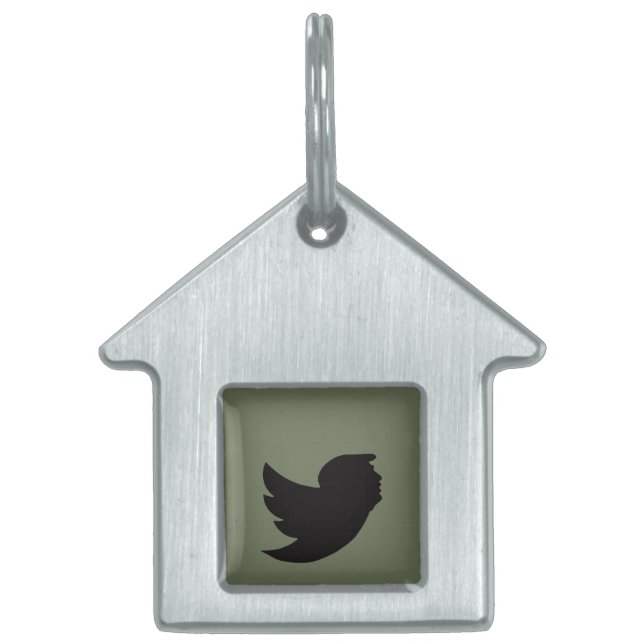 Fet-tagg för ramuppsättning ID-bricka husdjur (Framsidan)