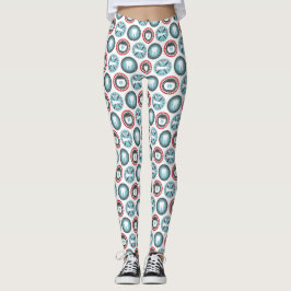 Fet Tandvård Mönster - tandläkare - tandhygienist Leggings