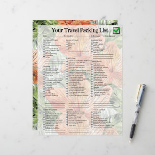 Fet Tangerine Tropical Blommigt Watercolor Graphic