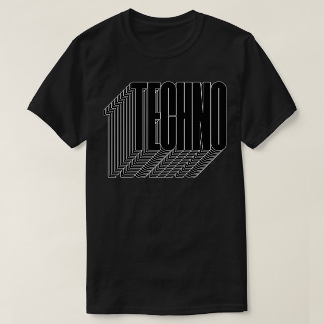 fet techno 1 t shirt (Design framsida)