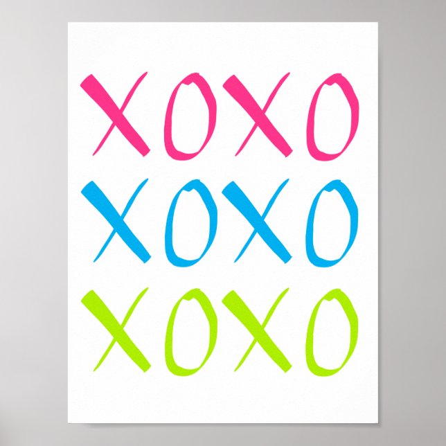 Fet teckensnitt XOXO Poster (Framsidan)