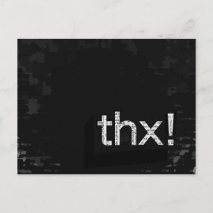 Fet "THX"! Postkort för tidningsutskrift Vykort