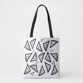 Fet Tri Art Geometric Tote Bag Tygkasse