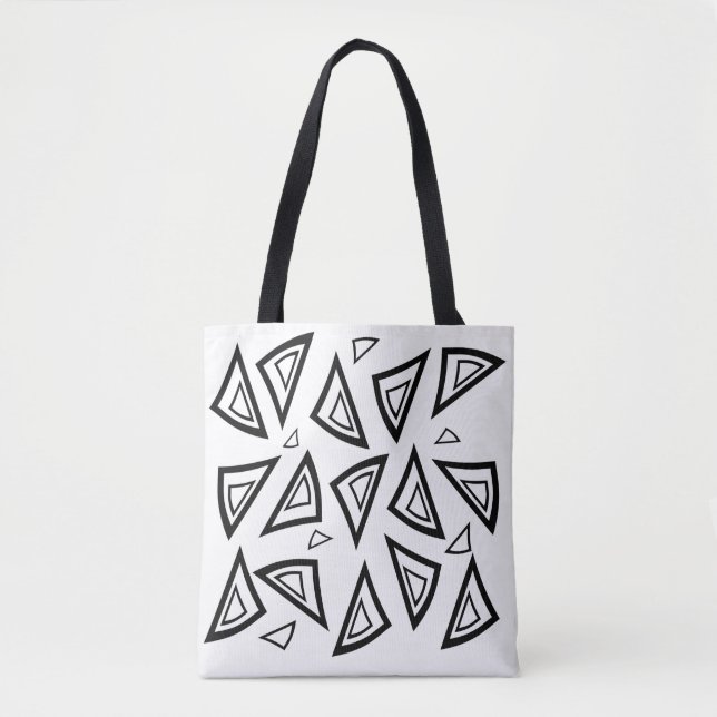 Fet Tri Art Geometric Tote Bag Tygkasse (Framsida)