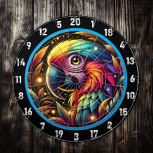 Fet Tropical Parrot Dartboard Äventyr Darttavla