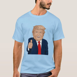 Fet trumpthumber uppåt t shirt