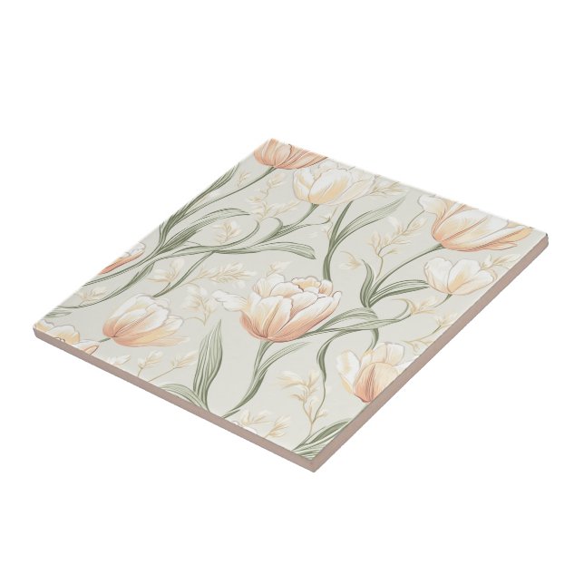 Fet tulip av köks- och köksartiklar, av keramiskt  kakelplatta (Sidan)