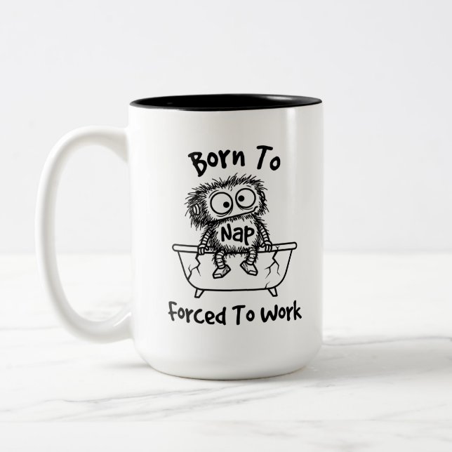 Fet tvåtons-mugg för kaffefanatiker Två-Tonad mugg (Vänster)