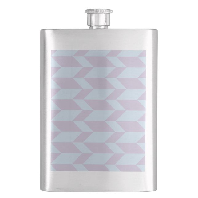 Fet tvåtonspil Chevron Rand Pulver Pastel Fickplunta (Framsidan)