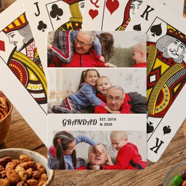 Fet typografi 3 Foto Farfar Etablerad Casinokort (Skapare uppladdad)