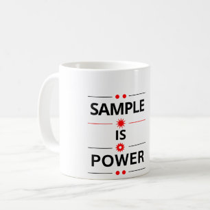 Fet typografi-citat kaffemugg