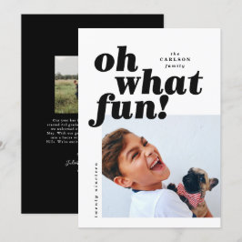 Fet typografi - färgblock - julkort inbjudningar