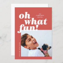 Fet typografi - färgblock - julkort