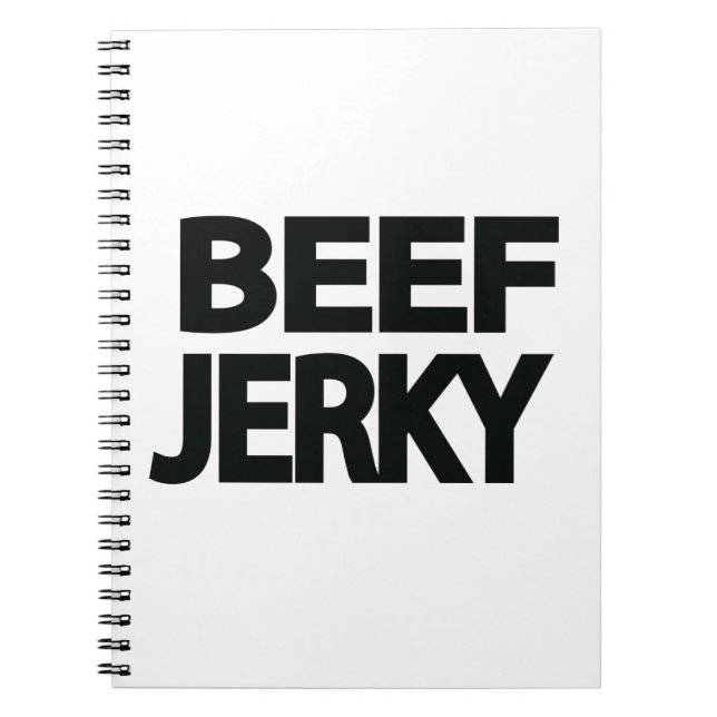Fet typografi för nötköttsjerky anteckningsbok (Framsidan)
